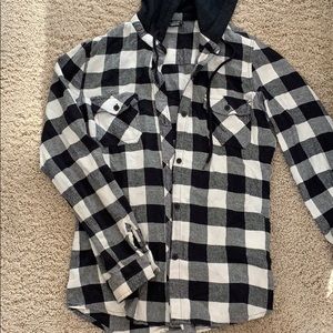 Hooded flannel